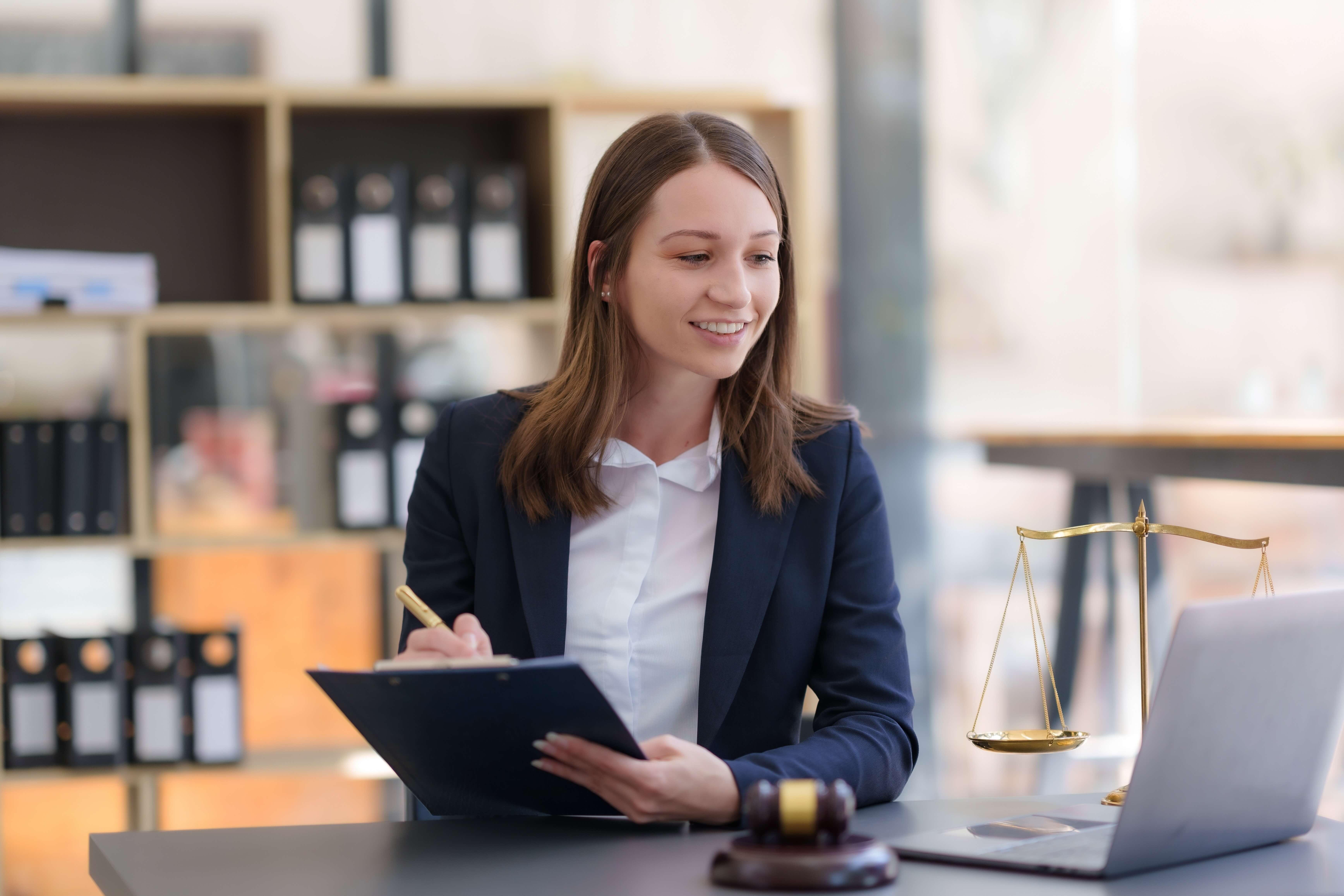 Professional lawyer in office setting